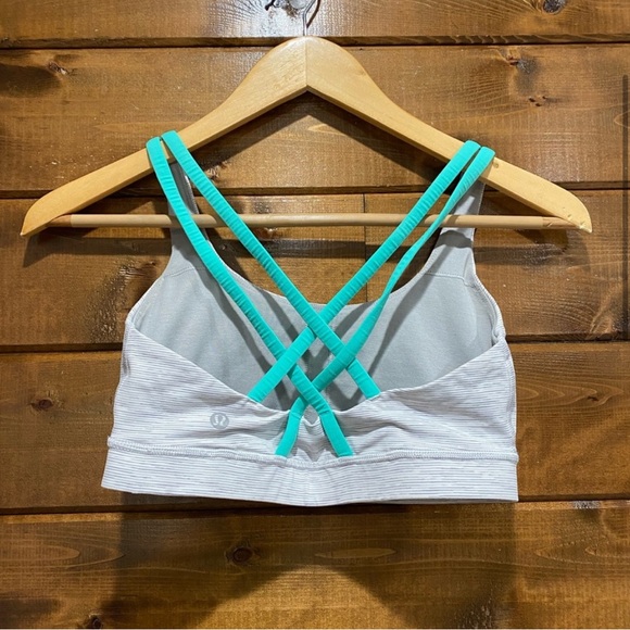 Lululemon Wee Are From Space Nimbus Battleship Bail Breeze Energy Bra - Picture 2 of 5